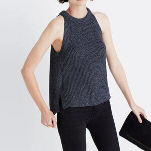 MADEWELL Valley Sweater Tank, Marled Slate, Size S